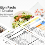 nutrition facts label creator for wpbakery