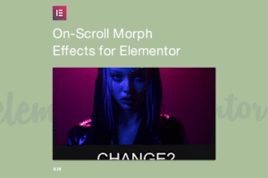 on scroll morph effects