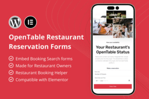 opentable restaurant reservation forms for element