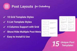 post layouts pro for gutenberg