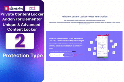 private content locker addon for elementor