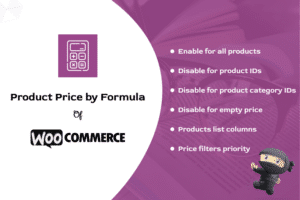 product price by formula pro for woocommerce