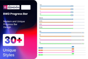 progress bar addon for elementor