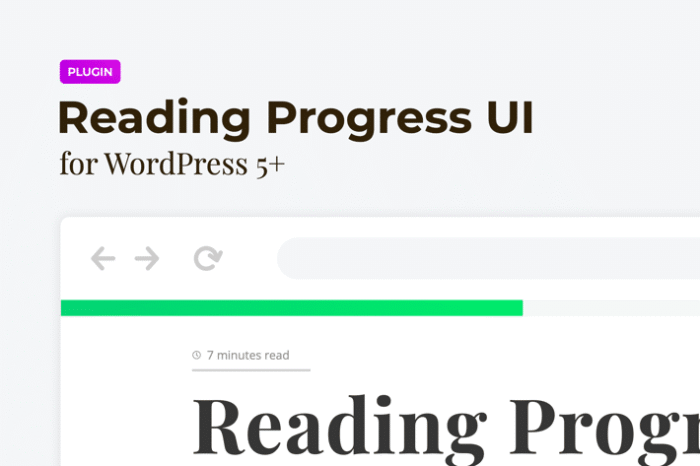 reading progress bar for wordpress