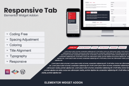 responsive tab elementor addon plugin