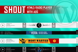 shout html5 radio player with ads wp plugin