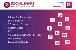 social share for elementor wordpress plugin