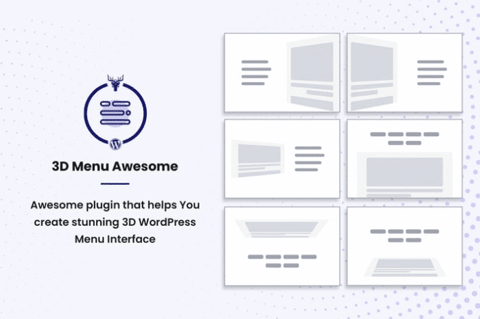stunning 3d off canvas menu wordpress plugin