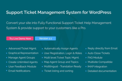 support ticket management system for wordpress