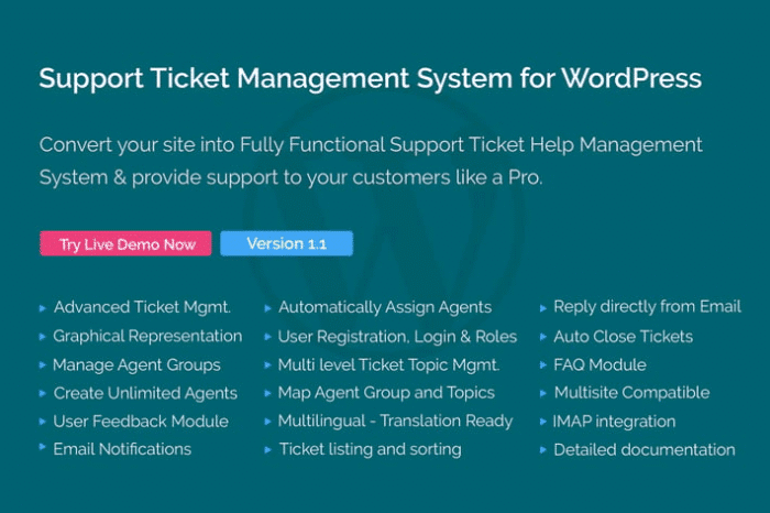 support ticket management system for wordpress