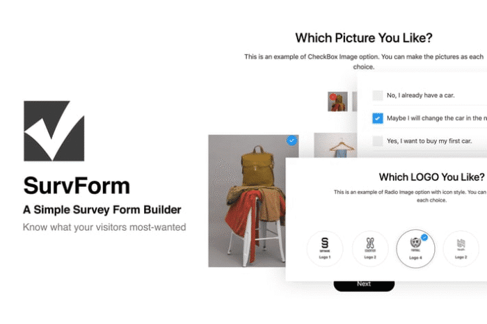 survform survey form builder for wordpress