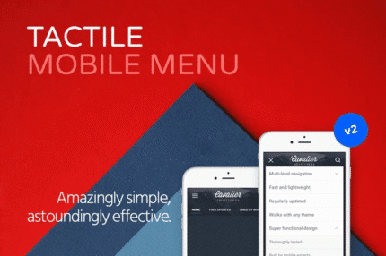 tactile wordpress mobile menu