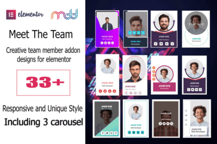 team member addon for elementor