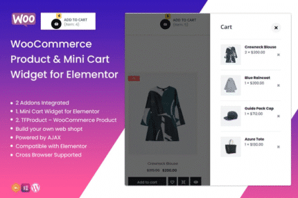 tfminicart product woocommerce product mini car