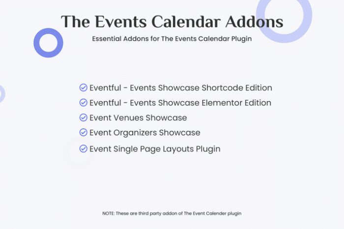 the events calendar addons bundle