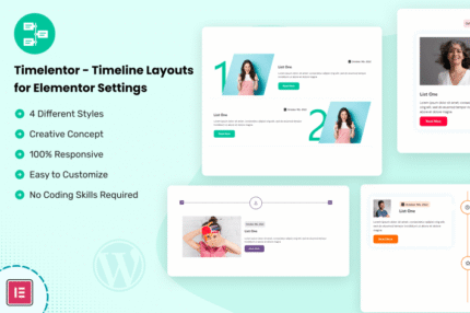 timelentor timeline layouts for elementor