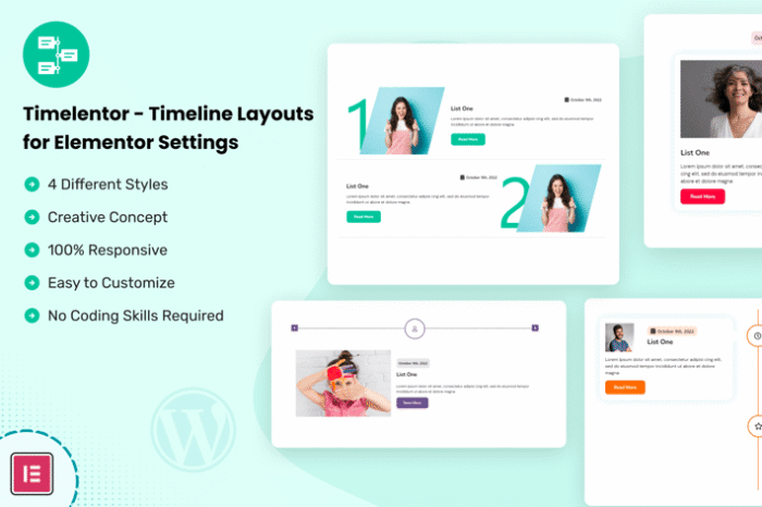 timelentor timeline layouts for elementor