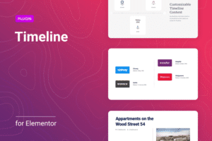 timeline for elementor