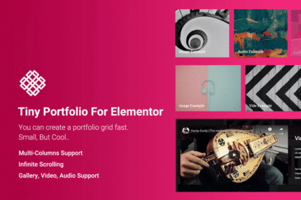 tiny portfolio widget for elementor
