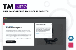 tm intro user onboarding tour addon for elementor