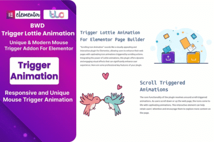 trigger lottie animation addon for elementor