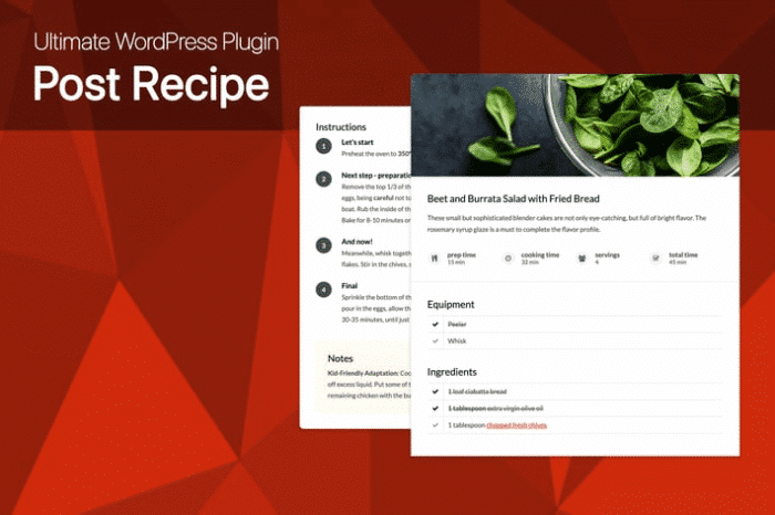 ultimate post recipe plugin for wordpress