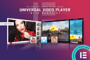 universal video player elementor widget