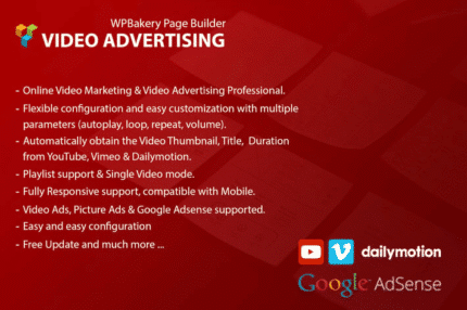 video advertising addon for wpbakery page builder