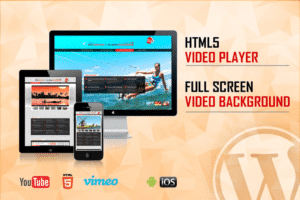 video player fullscreen video background