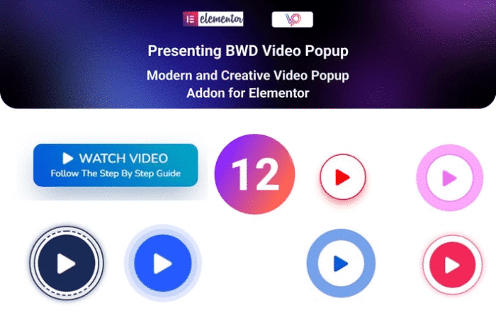 video popup addon for elementor