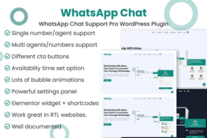 whatsapp chat support pro wordpress plugin