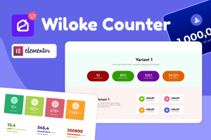 wiloke counter for elementor