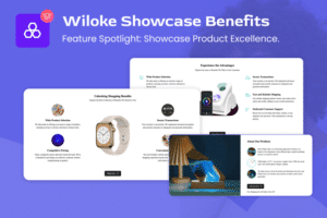 wiloke showcase benefits addon for elementor