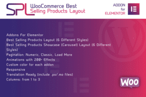 woocommerce best selling products for elementor