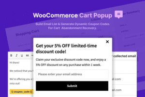 woocommerce cart popup