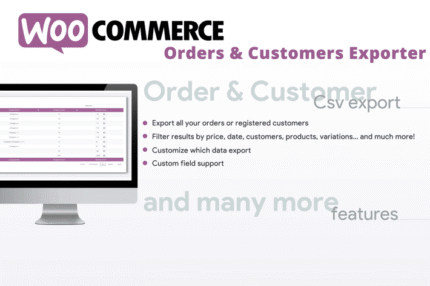 woocommerce orders customers exporter