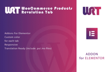 woocommerce products revolution tab for elementor