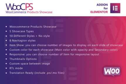 woocommerce products showcase for elementor