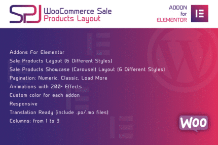woocommerce sale products layout for elementor