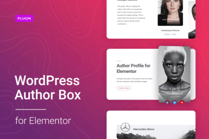 wordpress author box for elementor