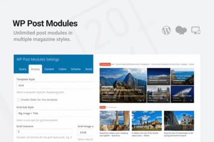 wp post modules for news magazine