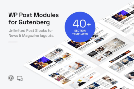 wp post modules for news magazine gutenberg
