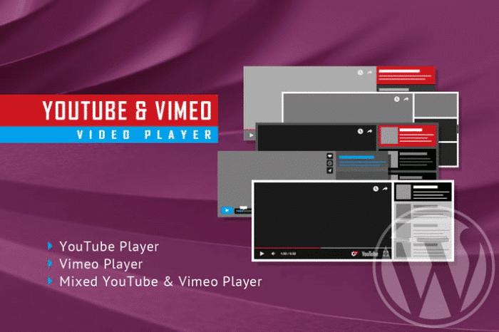 youtube vimeo video player and slider wp plugin