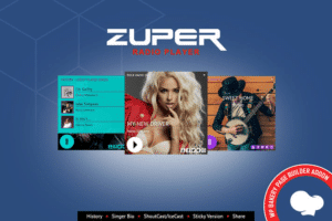 zuper radio player for wpbakery page builder