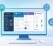 best WordPress site builder dashboard comparing top site builders like Elementor, WPBakery, Divi, and Gutenberg in a futuristic 2025 workspace.