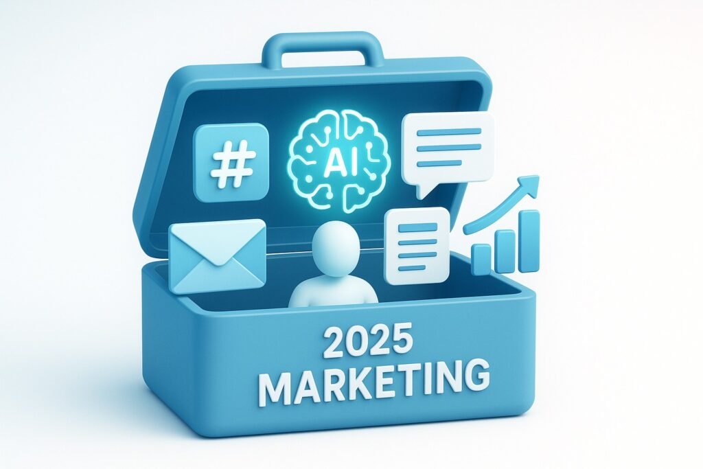 Digital toolbox of agentic AI marketing tools for small business owners